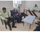 دیدار مسئولین مرکز تحقیقات کشاورزی جنوب کرمان با فرمانده پاسگاه انتظامی شهر علی‌آباد