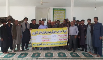 دوره آموزشی « سیستم کشت توأم گیاهان در نخلستان » در شهرستان کهنوج