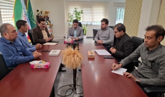 دیدار رئیس زندان شهرستان جیرفت با سرپرست مرکز تحقیقات و آموزش کشاورزی جنوب کرمان