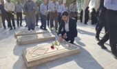 گلباران قبور شهدا و تجدید میثاق با آرمان شهدا
