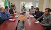 دیدار رئیس زندان شهرستان جیرفت با سرپرست مرکز تحقیقات و آموزش کشاورزی جنوب کرمان