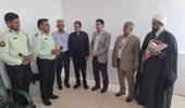 دیدار مسئولین مرکز تحقیقات کشاورزی جنوب کرمان با فرمانده پاسگاه انتظامی شهر علی‌آباد