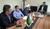 اولین جلسه کاری دکتر سید محمدعلوی در معاونت پژوهشی مرکز تحقیقات و آموزش کشاورزی جنوب کرمان