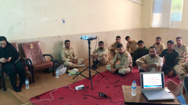 دوره آموزشی مهارتی اصول احداث گلخانه ویژه کارکنان وظیفه یگان تکاوری انتظامی ۱۱۶ شهرستان کهنوج