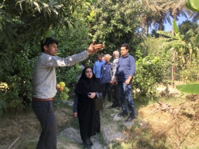 بازدید محقق معین مرکز جهاد کشاورزی نودژ از حوزه تحت پوشش