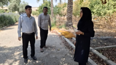 بازدید سرپرست مرکز تحقیقات و آموزش کشاورزی جنوب کرمان از فضای سبز و دستور ویژه جهت بهسازی محیطی